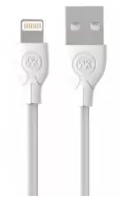Cablu USB WK Design Ultra Speed 1M Lightning, alb