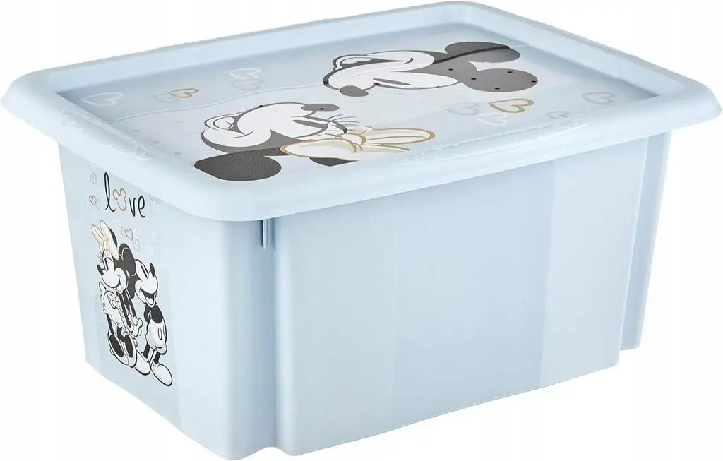 Container pentru jucării Keeeper Mickey Mouse 15L, albastru deschis