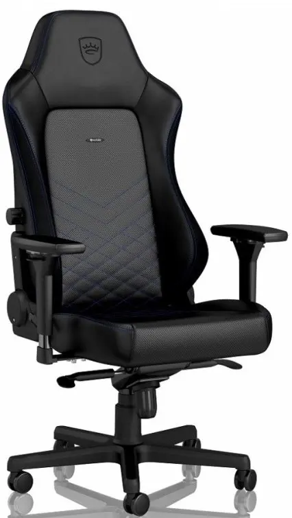 Компьютерное кресло Noblechairs NBL-HRO-PU-BBL, черный/синий на tehnoparc.md Компьютерное кресло Noblechairs NBL-HRO-PU-BBL, черный/синий