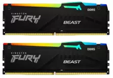 Memorie Kingston Fury Beast RGB 64GB (2x32GB) DDR5-5200MHz, CL36-40-40, 1.25V