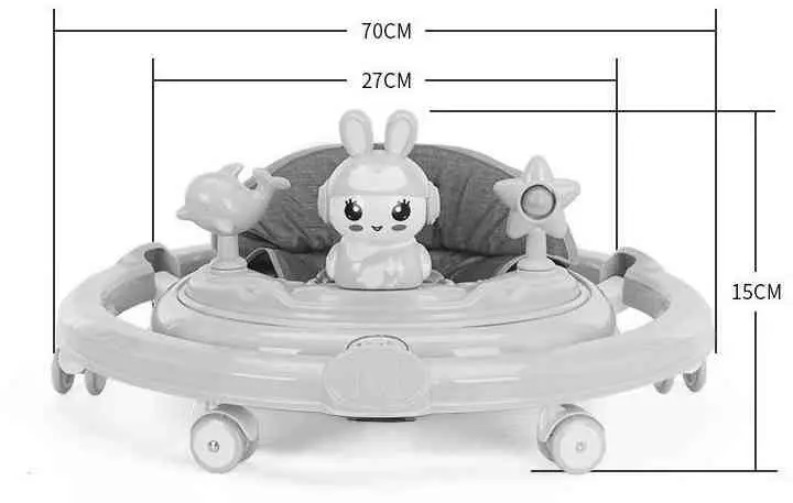Premergător 4Play Babywalker AT77, albastru
