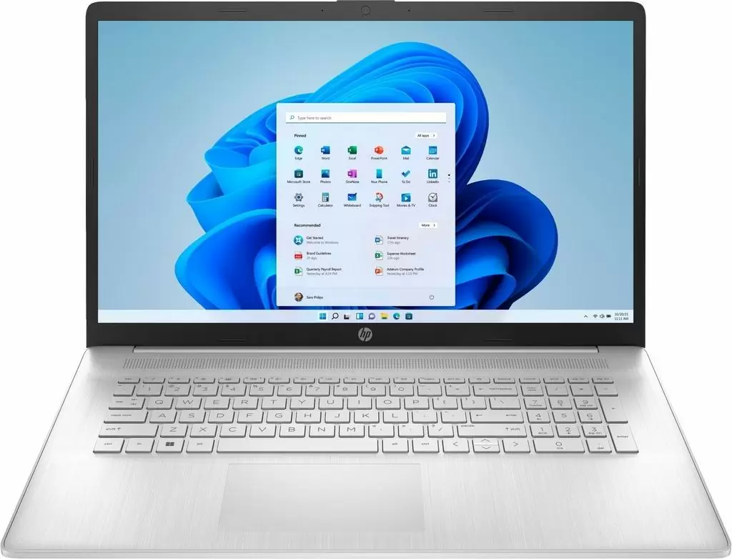 Laptop HP Laptop 17 17-cn2044cii (17.3"/FHD/Core i5-1235U/16GB/512GB/Intel Iris Xe), argintiu