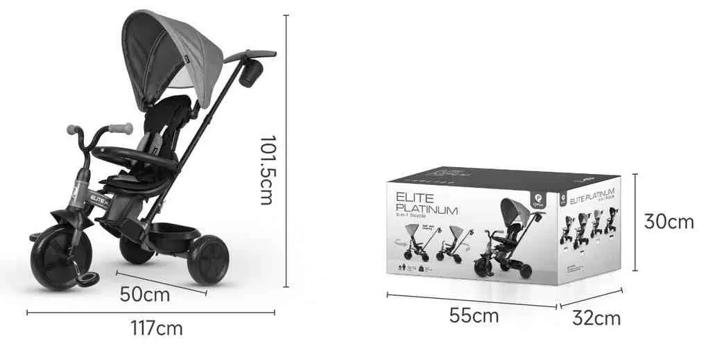 Bicicletă pentru copii Qplay Elite Platinum, gri pe tehnoparc.md Bicicletă pentru copii Qplay Elite Platinum, gri