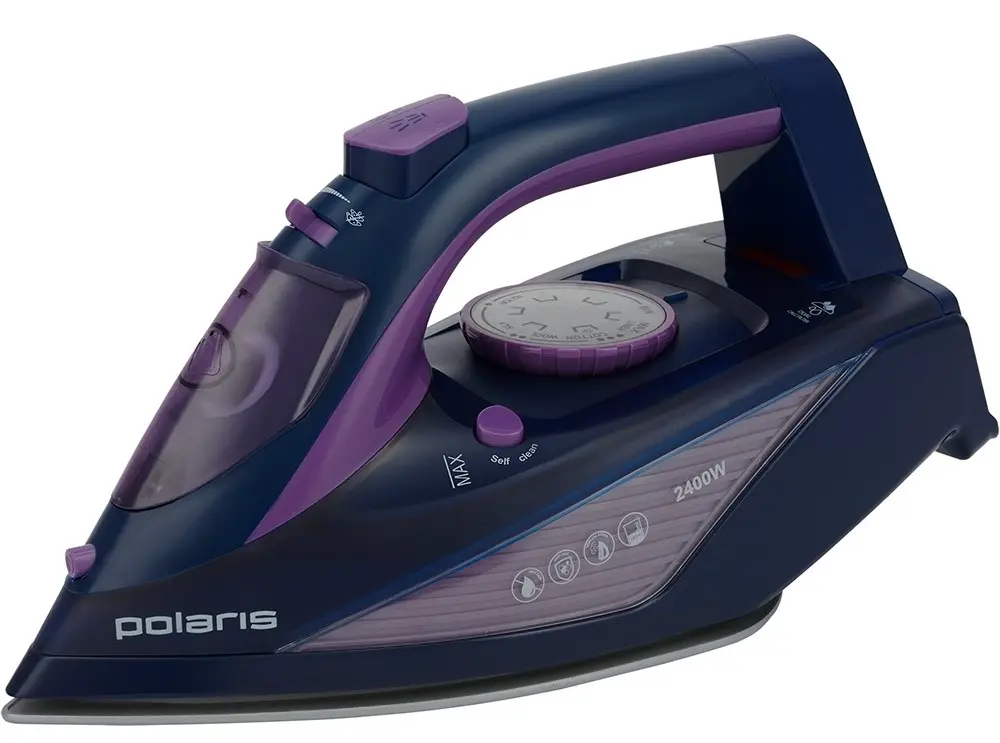 Утюг Polaris PIR2457K, черный/фиолетовый на tehnoparc.md Утюг Polaris PIR2457K, черный/фиолетовый