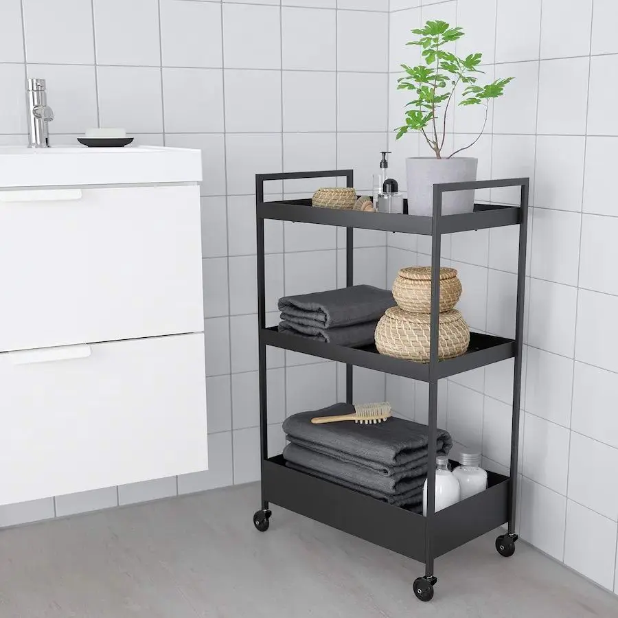 Masă de servit IKEA Nissafors 50.5x30x83cm, negru