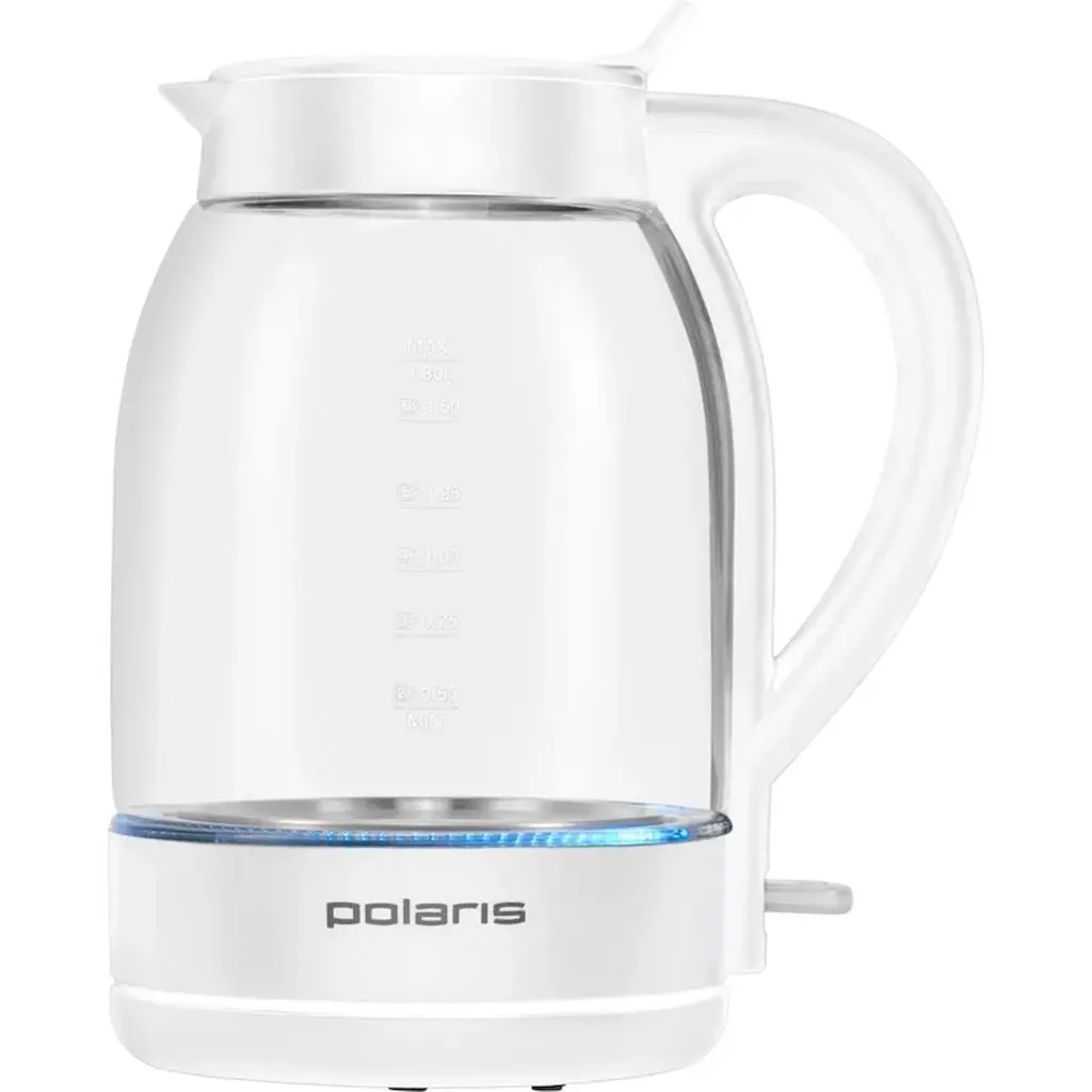 Электрочайник Polaris PWK 1797CGL, белый, белый
