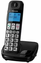 Telefon fără fir Panasonic KX-TGE110UCB, negru