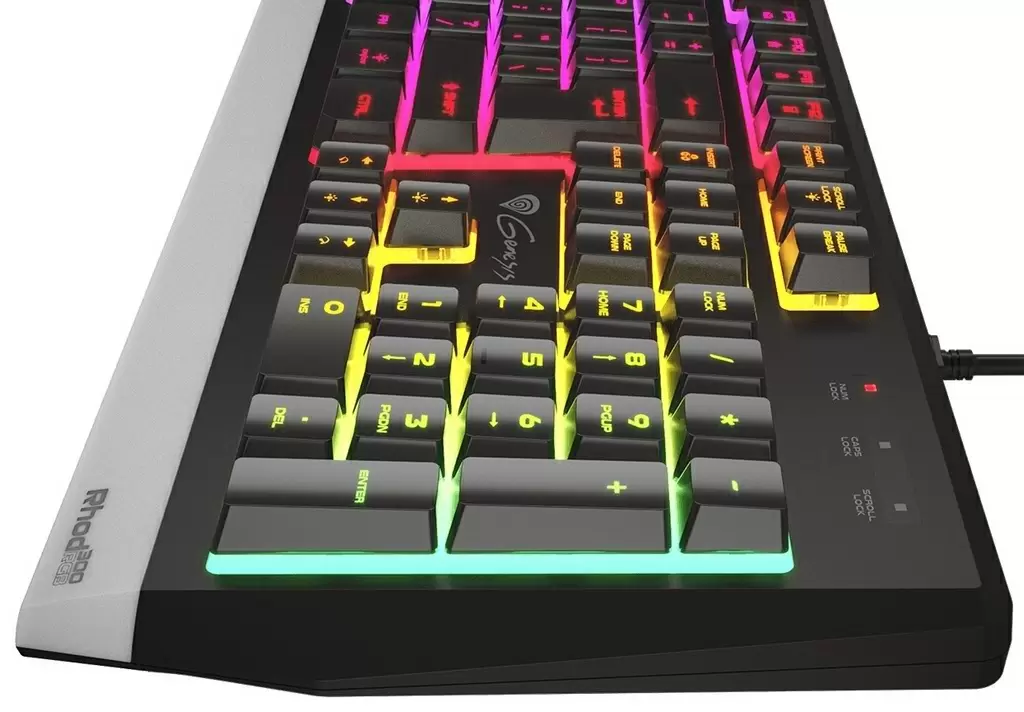 Tastatură Genesis Rhod 300 RGB (US), negru