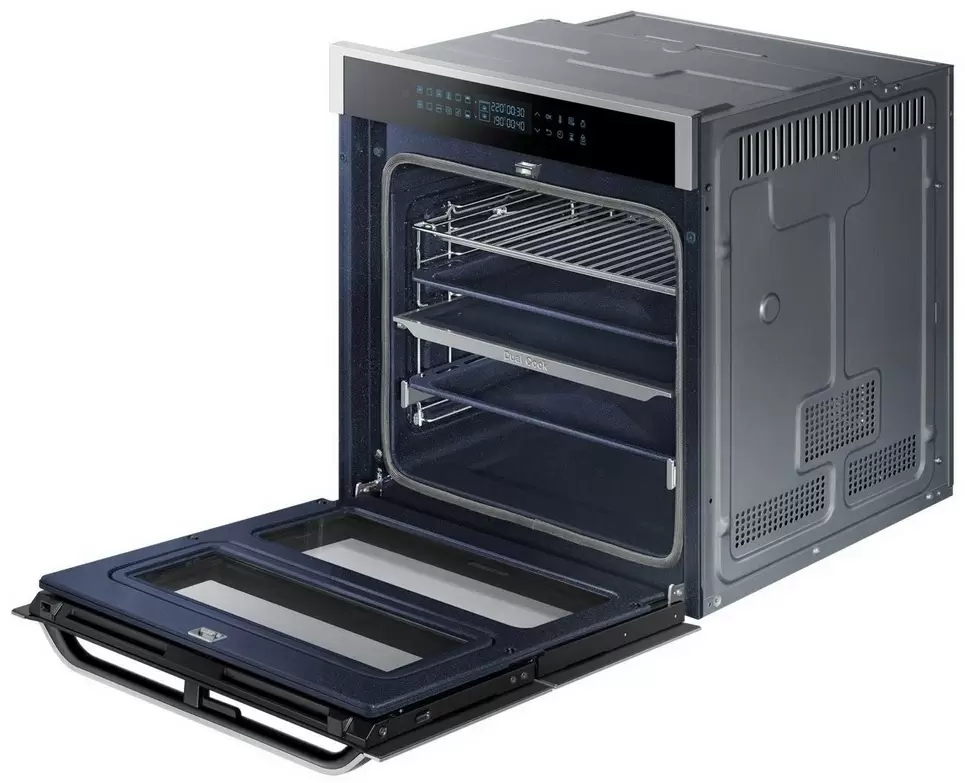 Электрический духовой шкаф Samsung NV75N7646RS/WT, черный/нержавеющая сталь