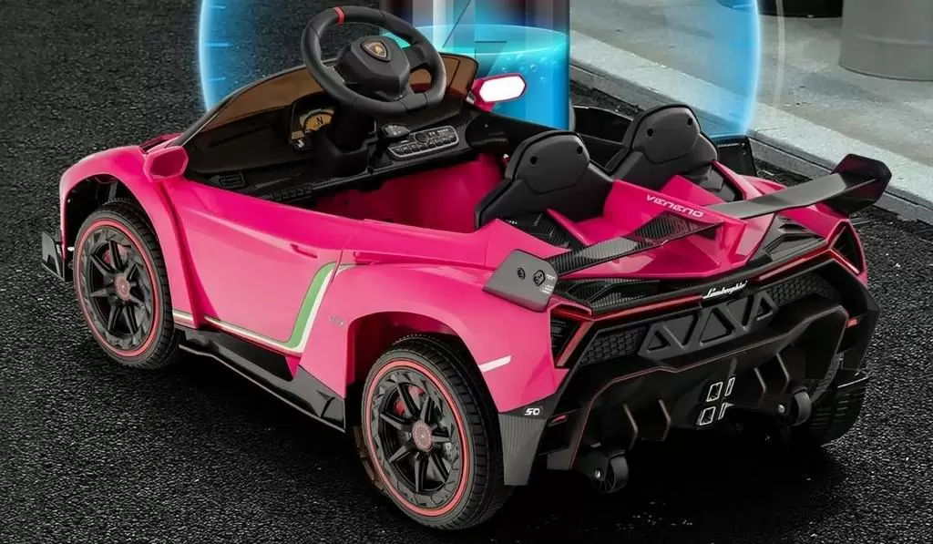 Mașină electrică Costway Lamborghini TQ10175DE-MH, roz