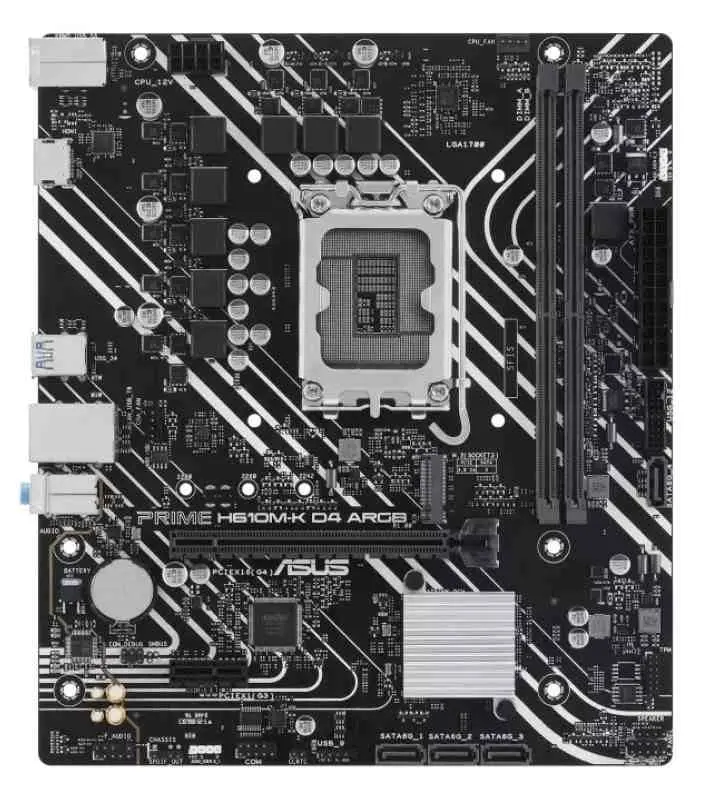 Материнская плата Asus Prime H610M-K D4 ARGB