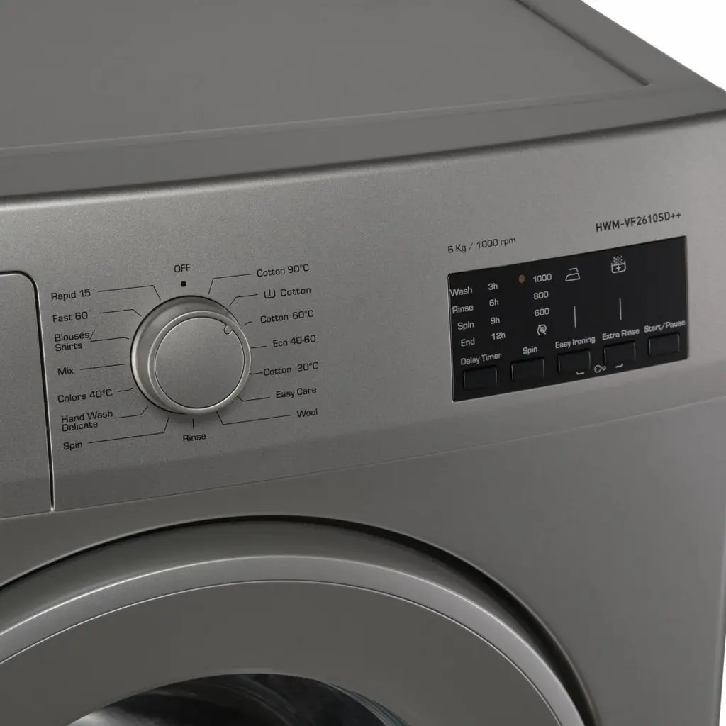 Стиральная машина Heinner HWM-VF2610SD++, серебристый