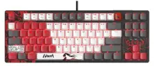 Tastatură Bloody S87, alb/gri/roșu