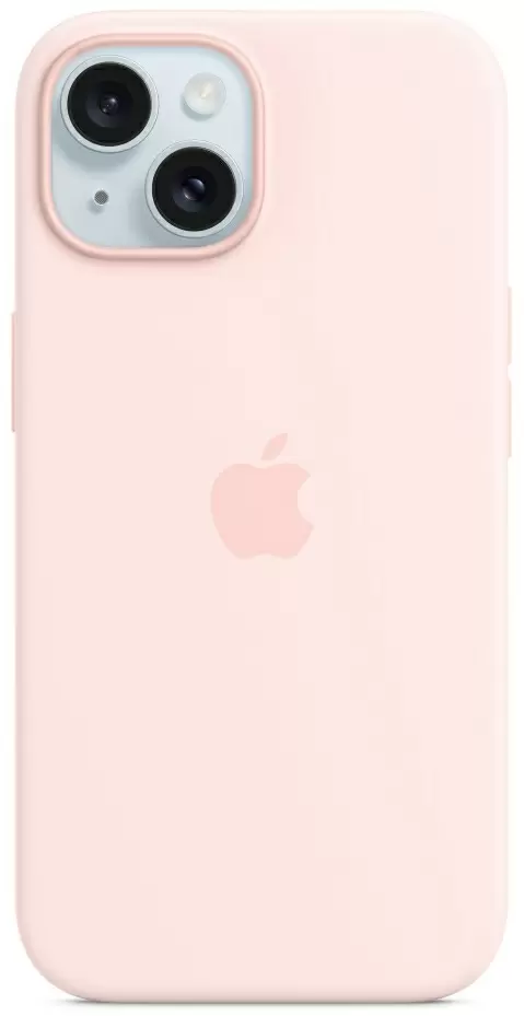 Чехол Apple iPhone 15 Silicone Case with MagSafe, розовый