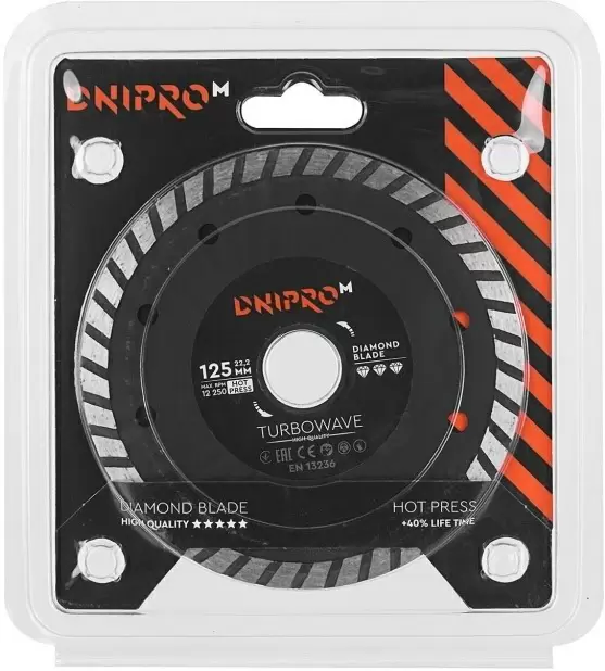 Диск для резки Dnipro-M 125 22.2 Turbowave