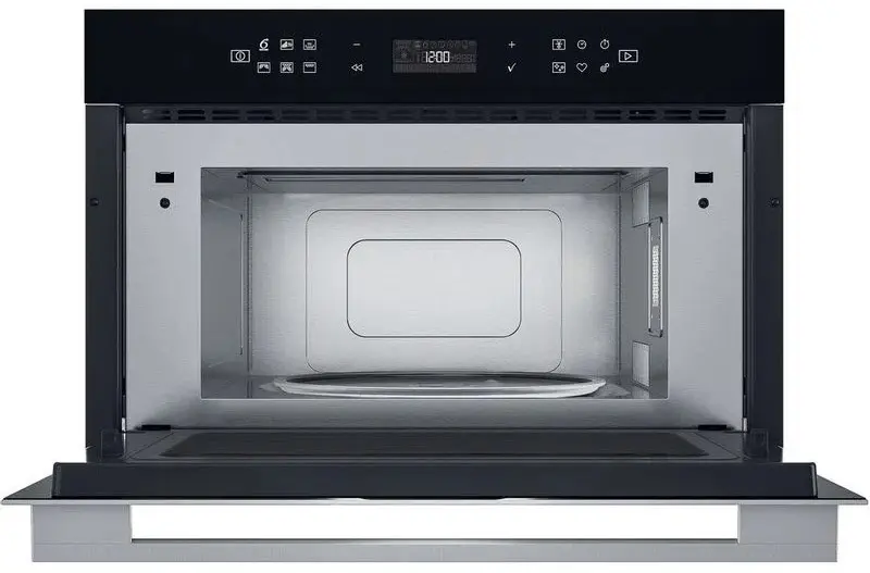 Cuptor cu microunde incorporabil Whirlpool W7 MD440 NB, negru/inox pe tehnoparc.md Cuptor cu microunde incorporabil Whirlpool W7 MD440 NB, negru/inox