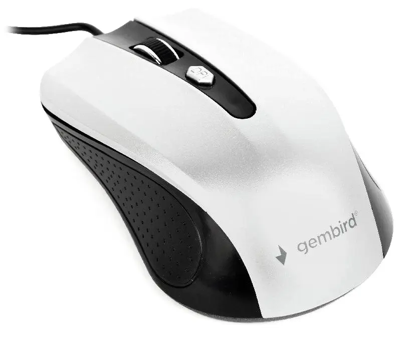 Mouse Gembird MUS-4B-01-BS, negru/argintiu