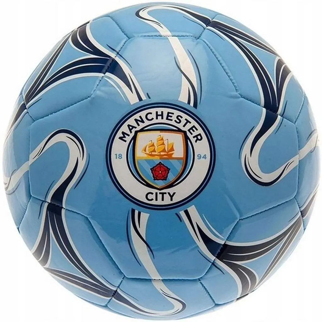 Minge de fotbal Manchester City Nimbus R.5, albastru deschis