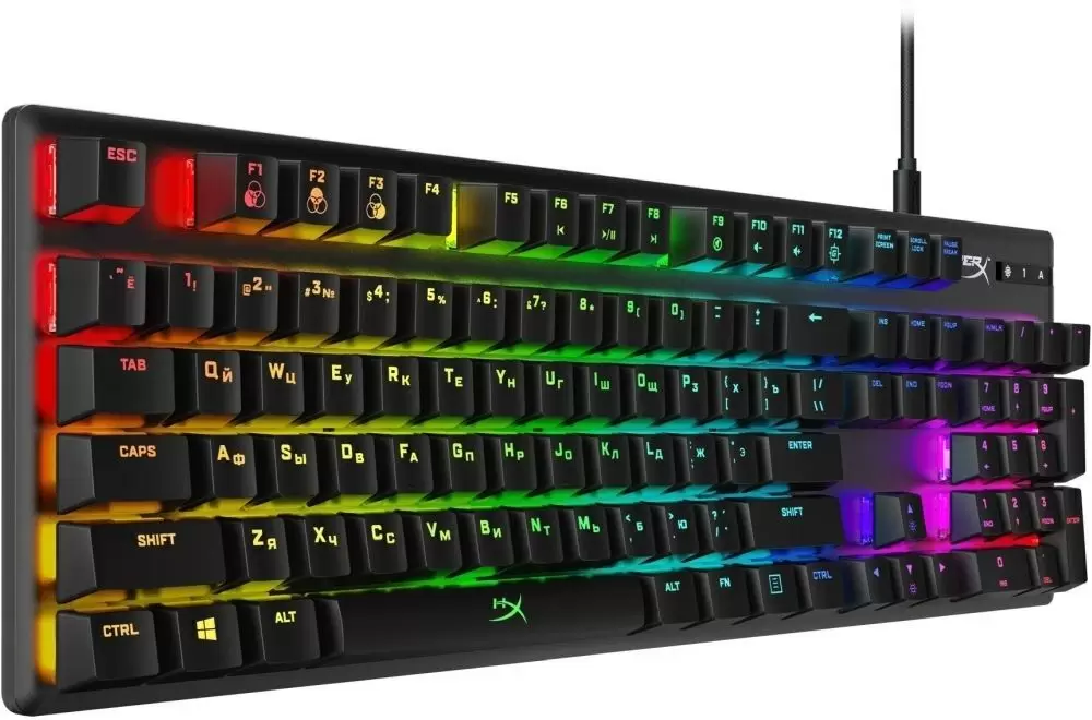 Клавиатура HyperX Alloy Origins RGB, черный