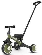Bicicletă pentru copii Qplay Stager 3 in1, verde