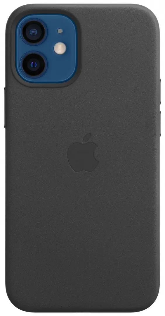 Husă de protecție Apple iPhone 12 mini Leather Case with MagSafe, negru