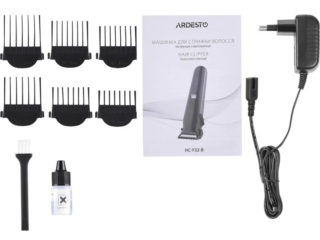 Машинка для стрижки Ardesto HC-Y32-B, черный на tehnoparc.md Машинка для стрижки Ardesto HC-Y32-B, черный