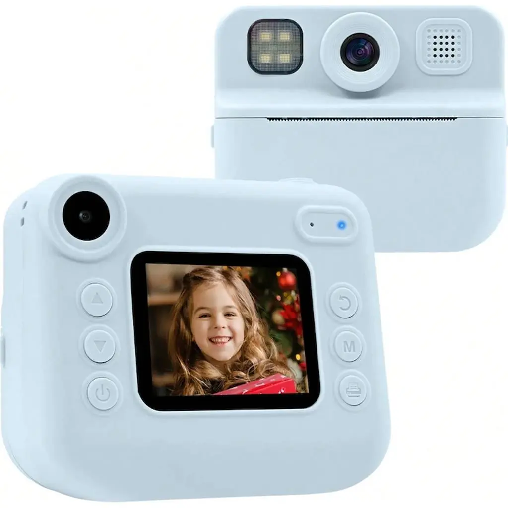 Aparat foto cu imprimare instantanee Eyesun KDC-30DBL, albastru pe tehnoparc.md Aparat foto cu imprimare instantanee Eyesun KDC-30DBL, albastru