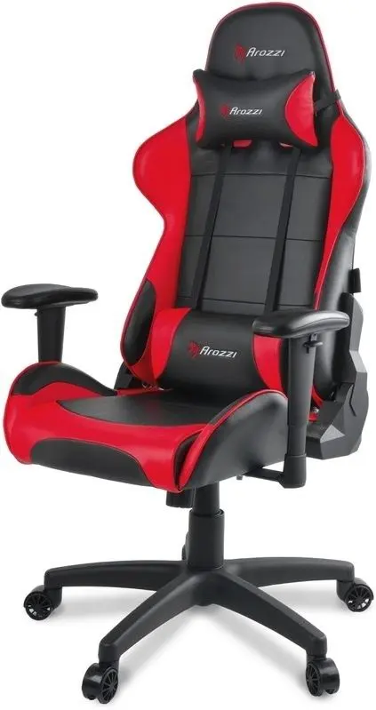 Scaun de birou Arozzi Verona V2, negru/roșu