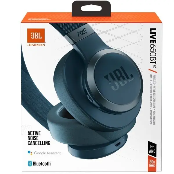 Căşti JBL Live 650BT, albastru