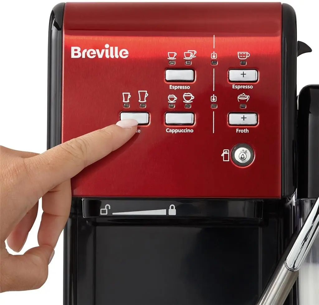 Электрокофеварка Breville VCF109X-01, красный