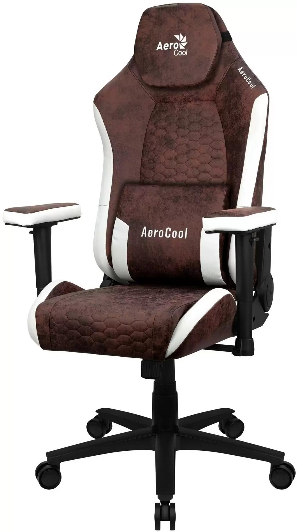 Компьютерное кресло AeroCool Crown AeroSuede, красный