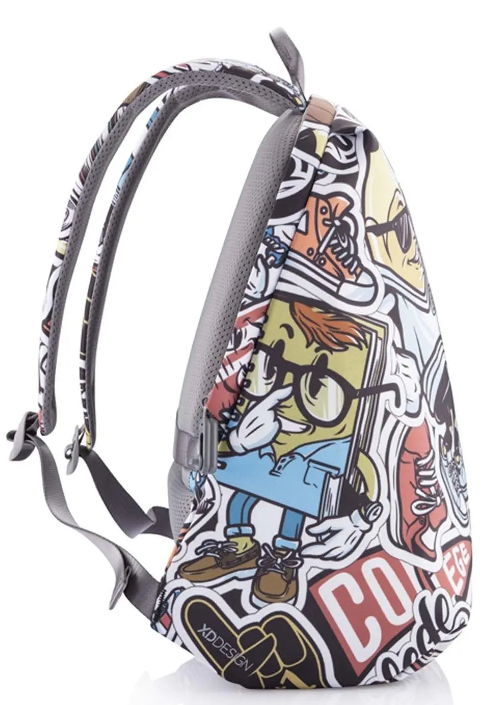 Rucsac XD Design Bobby Soft Art Grafitti, albastru