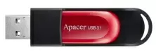 Flash USB Apacer AH25A 64GB, negru/roșu