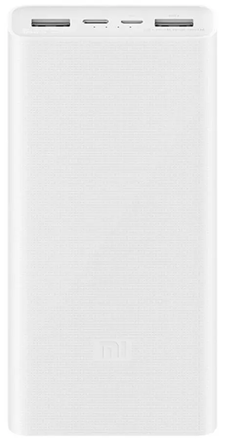 Acumulator extern Xiaomi Mi Power Bank 3 20000 mAh, alb