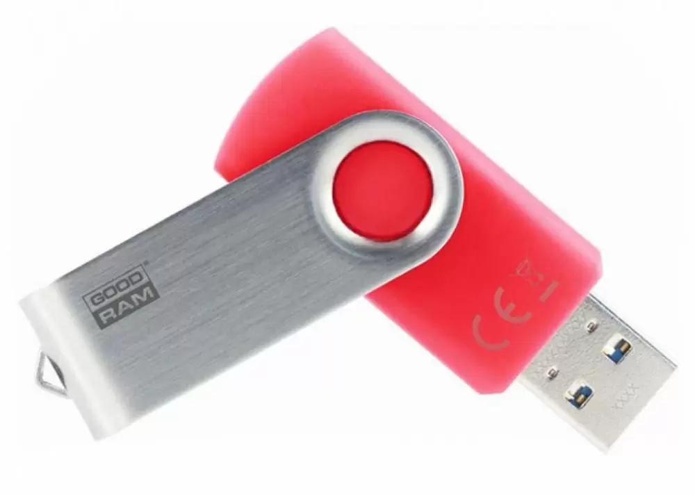 Flash USB Goodram UTS3 Twister 3.0 64GB, roșu