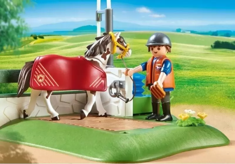 Set jucării Playmobil Horse Grooming Station