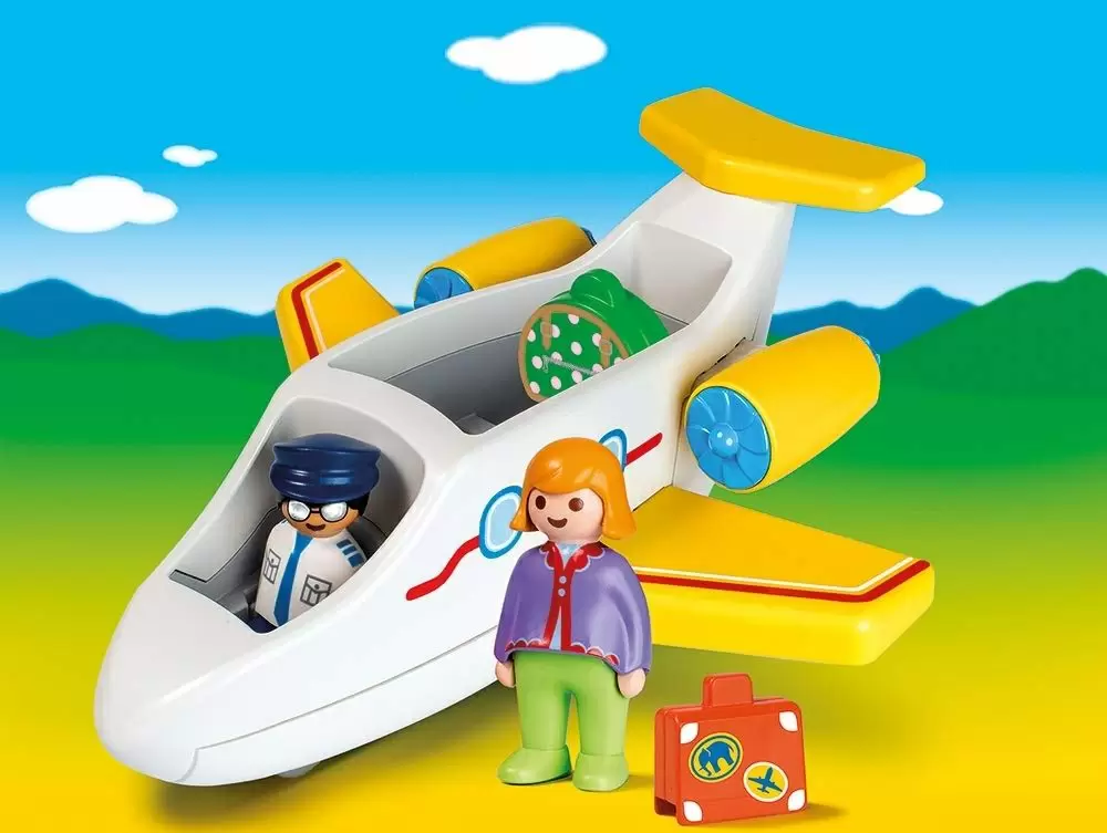 Set jucării Playmobil Airplane With Passenger