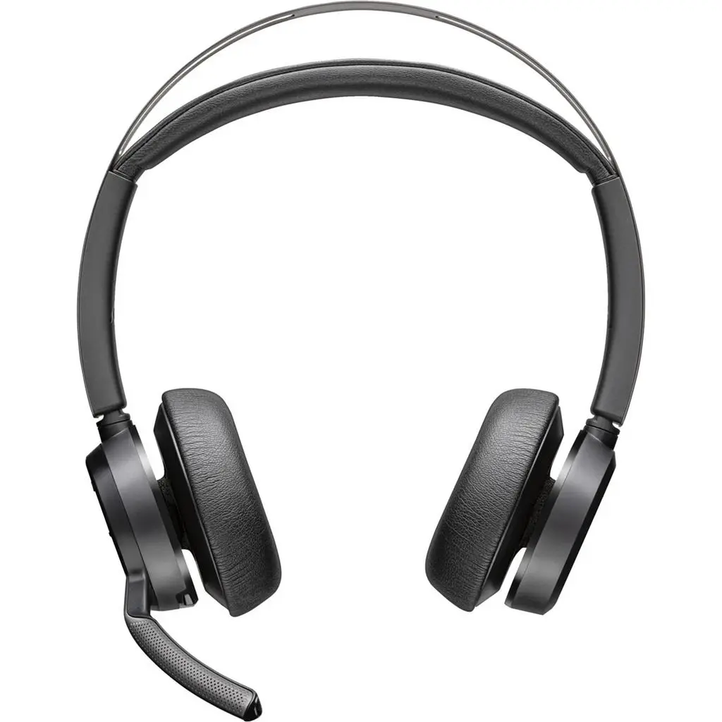 Наушники Poly Voyager Focus 2 USB-C-C Headset +USB-C/A Adapter, черный