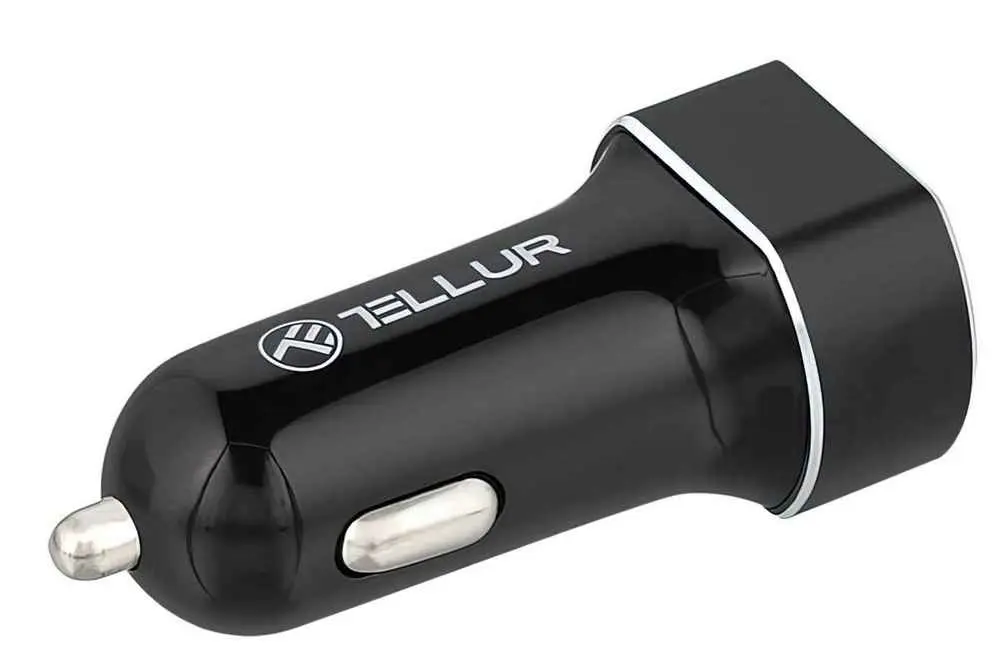 Автомобильная зарядка Tellur Dual USB 5.4A, черный на tehnoparc.md Автомобильная зарядка Tellur Dual USB 5.4A, черный