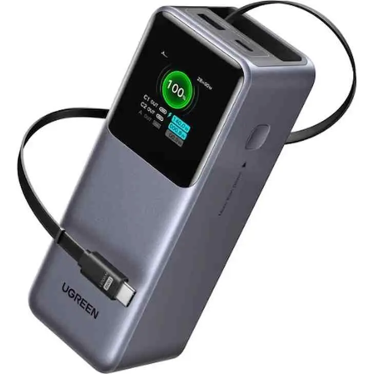 Acumulator extern Ugreen Nexode Flight Approved 20000mAh 165W, gri