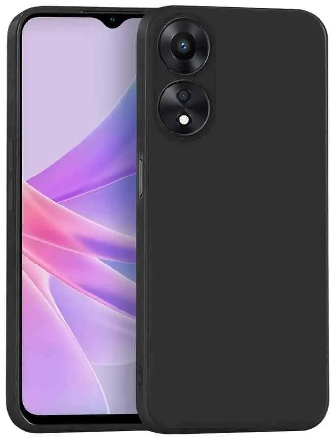 Husă de protecție Helmet Case Liquid Silicone Oppo A78 4G (HMTCLSOPA78BK), negru