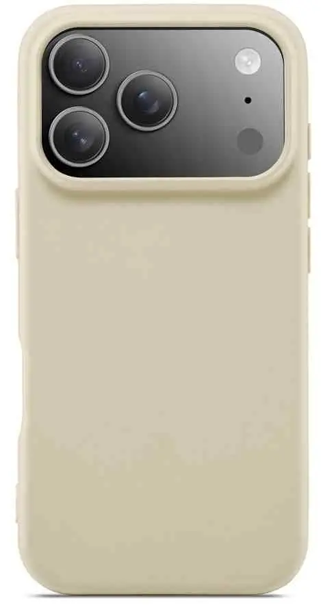 Чехол WOO Liquid Silicone iPhone 17 Pro, бежевый