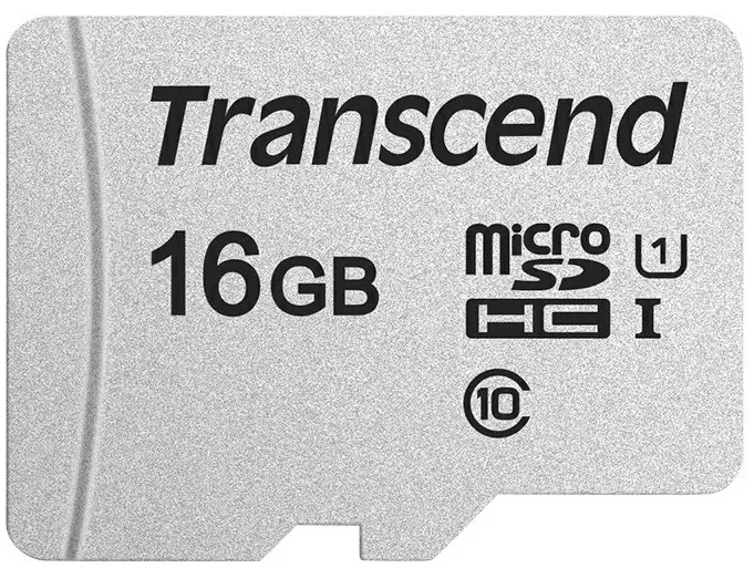 Карта памяти Transcend microSDHC 300S, 16GB