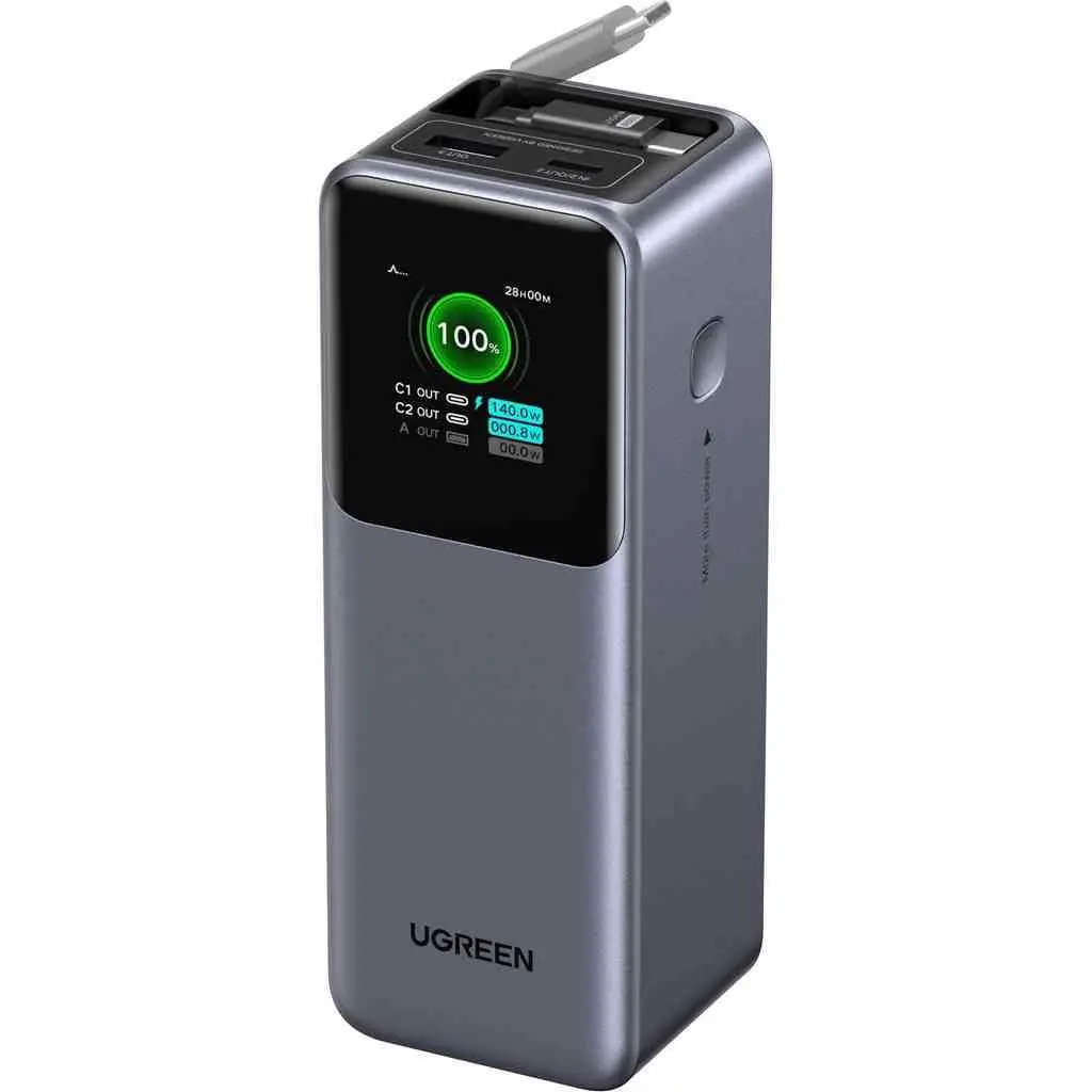 Acumulator extern Ugreen Nexode Flight Approved 20000mAh 165W, gri