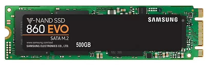 SSD накопитель Samsung 860 EVO M.2 SATA, 500ГБ