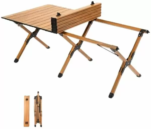 Masă pliantă pentru camping Xenos Wooden Table, lemn