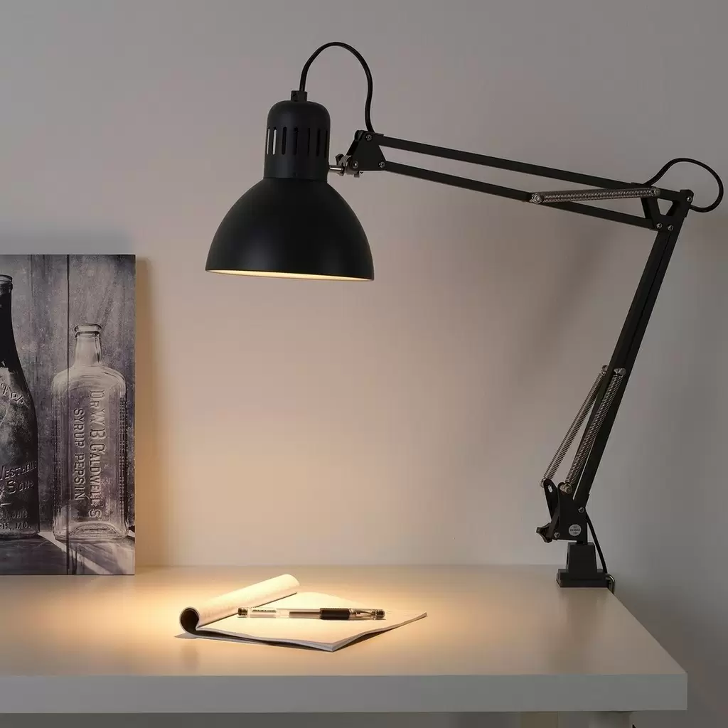 Настольная лампа IKEA Tertial, темно-серый
