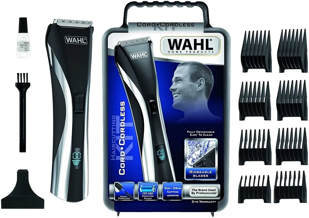 Aparat de tuns Wahl Hybrid Clipper LCD, negru/oțel