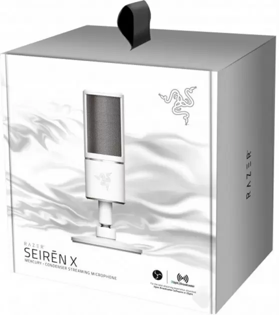 Microfon Razer Seiren X Mercury, alb