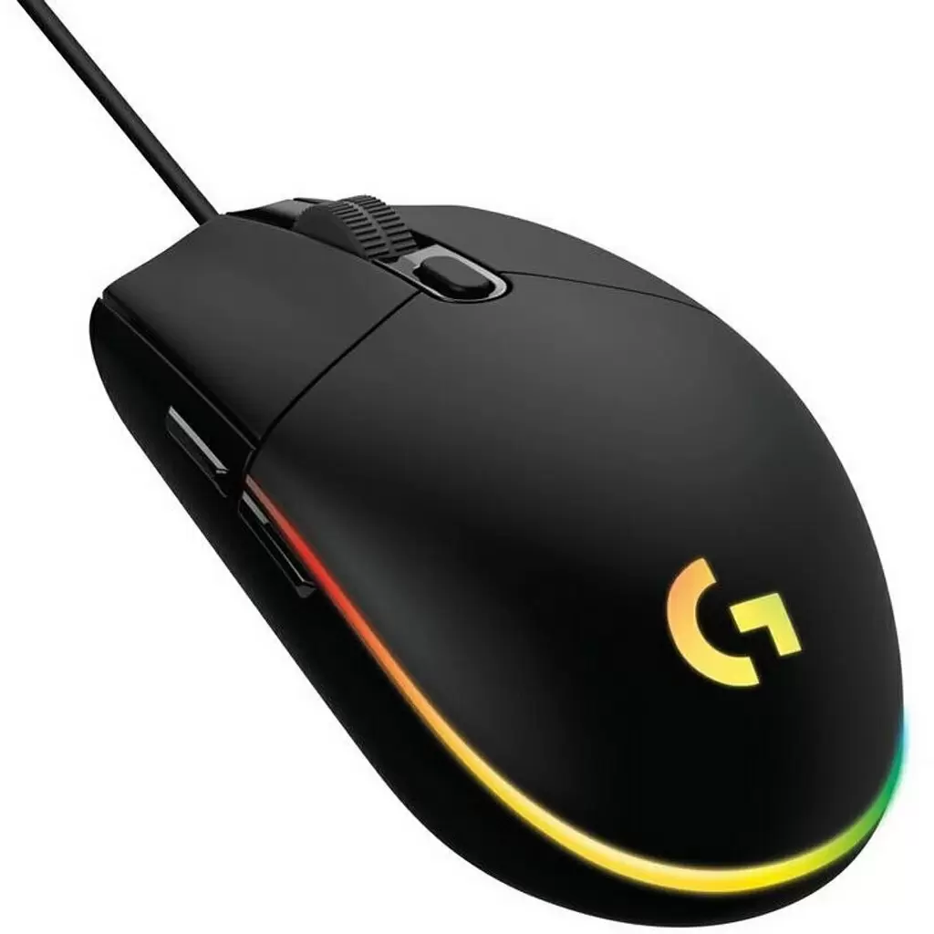 Мышка Logitech G203 Lightsync, черный